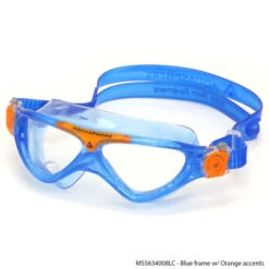 Aqua Sphere Vista Jr. Clear Lens Swim Mask 21 Aqua Sphere Vista Jr. Clear Lens Swim Mask -KAYAKK Water Shop AquaSphere USDMS5634008LC BlueOrange2TXT
