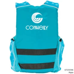 Connelly Teen Fusion Nylon Vest PFD -KAYAKK Water Shop Connelly CSI67233545 Aqua 2backTXT