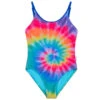 Limeapple Girl's Tie Dye Printed Swimsuit, One-Piece -KAYAKK Water Shop KELLY Multi