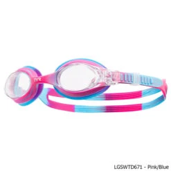 TYR Swimple Tie-Dye Kids' Swim Goggle -KAYAKK Water Shop LGSWTD671 PinkBlueTxt