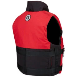 Mustang Survival Accel 100 Fishing Foam Vest PFD -KAYAKK Water Shop MustangSurvival MUSMV462602 123 RedBlack 3backside