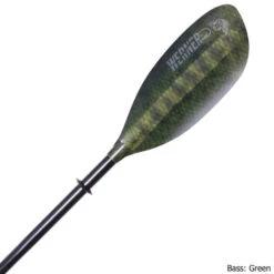 Werner Shuna: Hooked Adjustable Straight Shaft Kayak Paddle -KAYAKK Water Shop Shuna Hooked BassGreen Fishing Paddle 2Txt