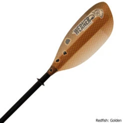 Werner Shuna: Hooked Adjustable Straight Shaft Kayak Paddle -KAYAKK Water Shop Shuna Hooked RedfishGolden Fishing Paddle 2Txt