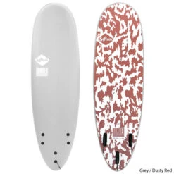 Softech Bomber 6' 4" Handshaped Surfboard -KAYAKK Water Shop Softech SURBOMII GDR 064 GreyDustyRed TXT